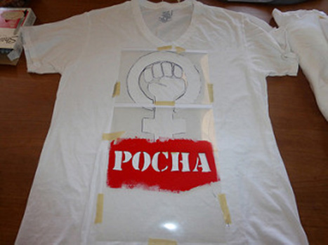 Pocha Poetics Stencil Workshop 2014